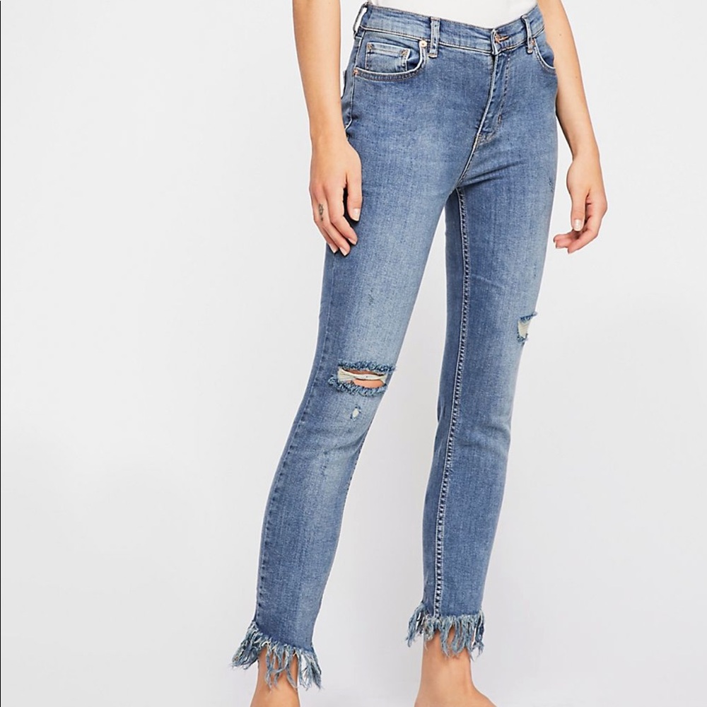 Free People Great Heights Skinny Jeans 28 LONG